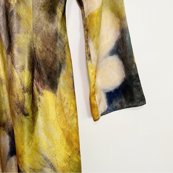 Zara Floral Maxi Dress - Green and Cream - Picture 9 of 13